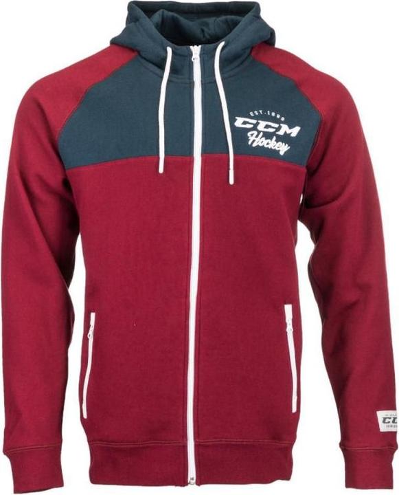 Produktbild CCM F3856 ACADEMY FULL ZIP HOOD SR (Rot, S) (S)