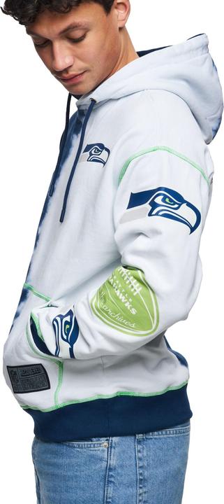 Immagine prodotto Recovered Felpa con cappuccio in pile Re:covered - INK DYE Seattle Seahawks (XL)