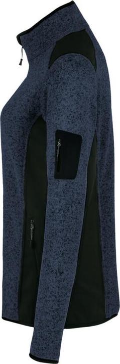 Actual product image Hakro Ladies knitted fleece jacket Churchill navy mottled, M (M)