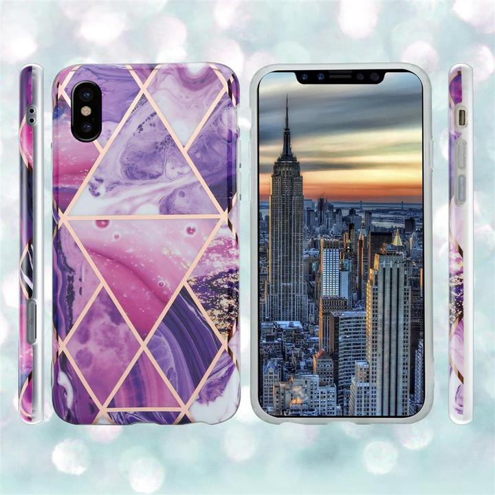 Produktbild Cadorabo IMD TPU Bunter Marmor Cover (Apple iPhone X)