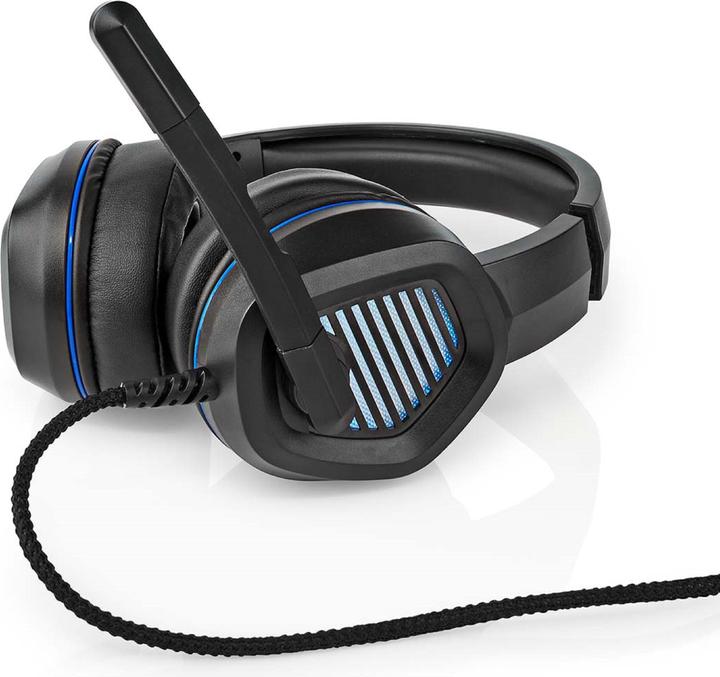 Produktbild Nedis Gaming Headset | Über Ohr | Surround | USB Type-A | Klappbarer Mikrofon | 2.10 m | LED (Kabelgebunden)