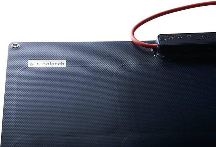 Actual product image Autosolar 100W Solar Panel 12V black- Marine Solar Panel thin - ETFE BLACK - for Ships (100 W, 4 kg)