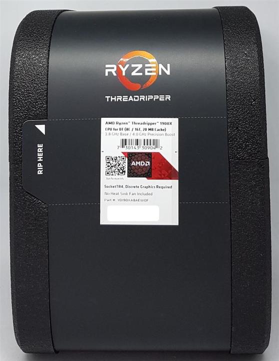 Produktbild AMD Ryzen Threadripper 1900X (TR4, 3.80 GHz, 8 -Core)