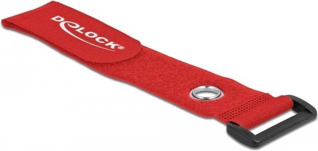 Image du produit Delock Serre-câbles velcro avec boucle et oeillet de fixation L 280 x l 38 mm rouge 3 pièces (Serre-câbles velcro, 280 mm, 3 pcs)