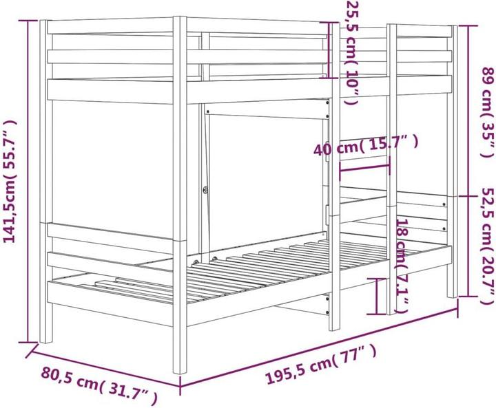 Produktbild VidaXL Frederik (75 x 190 cm)