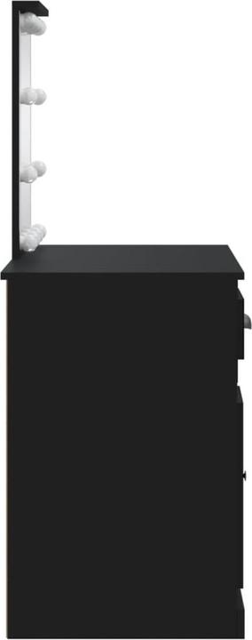 Image du produit VidaXL Coiffeuse avec éclairage LED noir 90x42x132,5 cm,Couleur (90 x 42 x 132.5 cm)