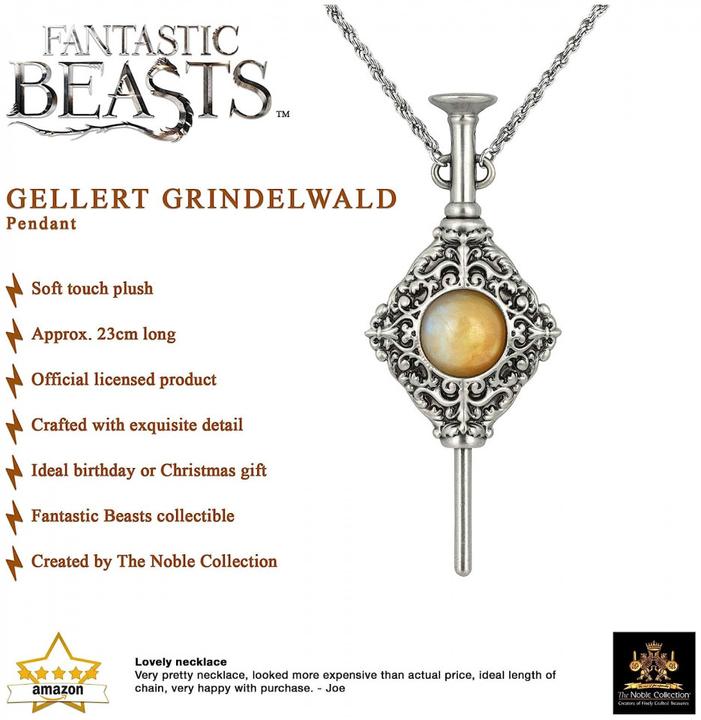 Actual product image Noble Collection Harry Potter: Fantastic Beasts 2 - Grindelwald's Pendant