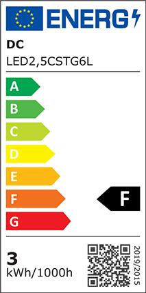 Energie-Label Scharnberger+Hasenbein LED-Lampe (GY6.35, 2.50 W, 240 lm, 1 x, F)