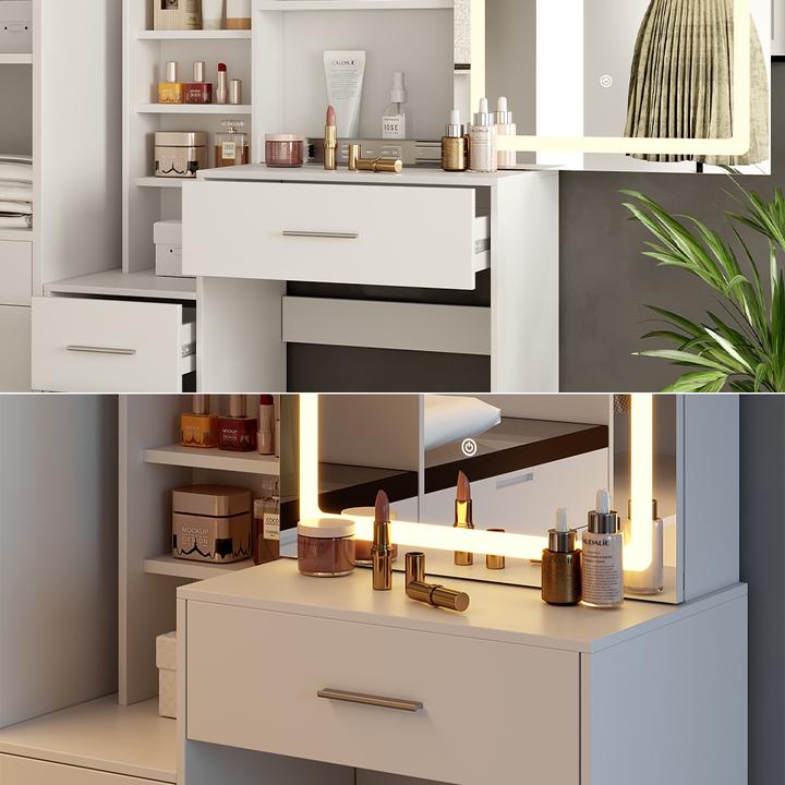 Actual product image Vicco Lisca with lighting (80 x 36 x 132.5 cm)