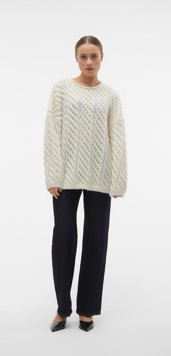 Immagine prodotto Vero Moda Scollo rotondo Maglia con taglio a braccio voluminoso Maglia a maglia (XS)