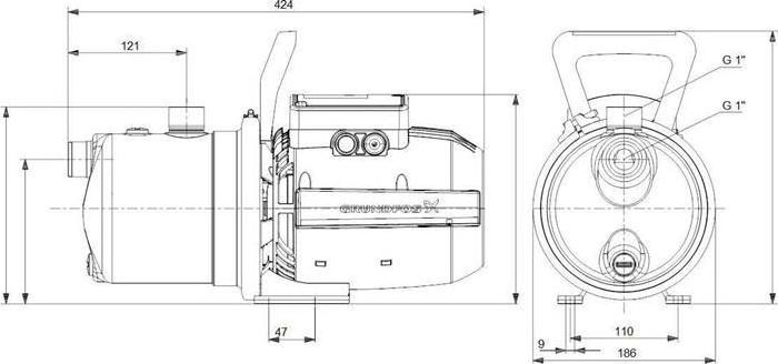 Actual product image Grundfos JP 5-48 (Garden pump)