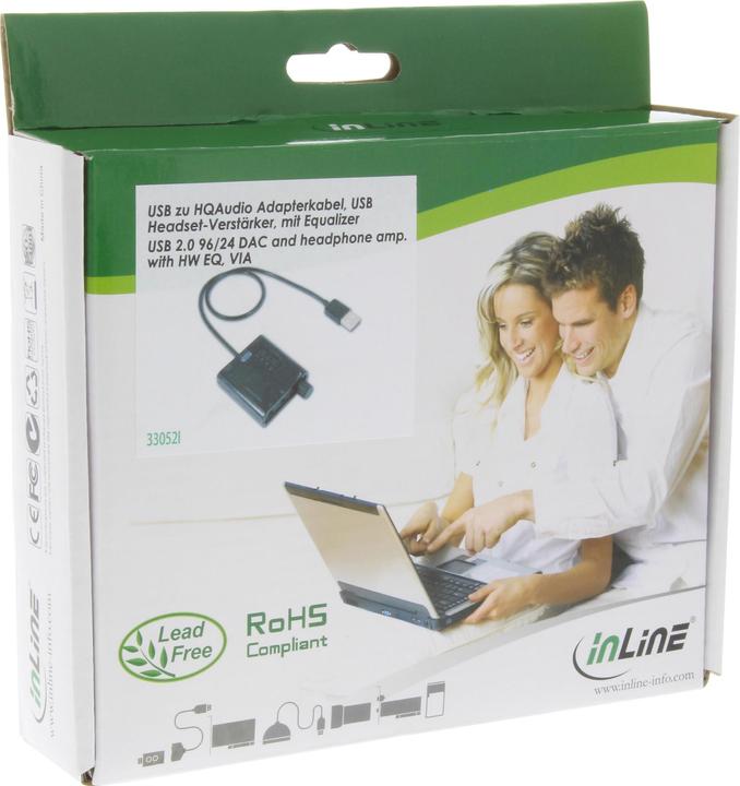 Produktbild InLine USB zu HQ Audio Konverterkabel (Bass Boost)