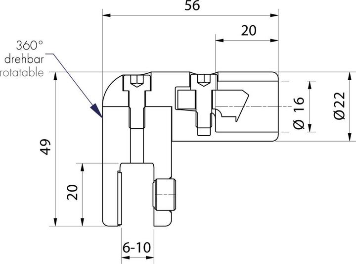 Produktbild Pauli+Sohn Adapter verlängert für Stabilisationsstangen