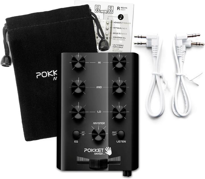 Produktbild Pokketmixer Mini DJ Mixer Silber (Line-Mischer)