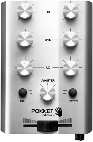 Produktbild Pokketmixer Mini DJ Mixer Silber (Line-Mischer)