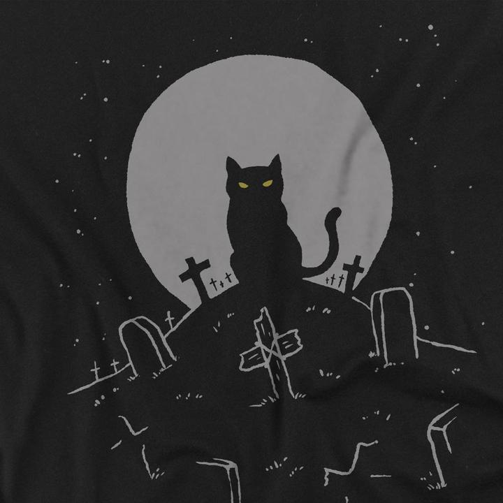 Immagine prodotto Pet Sematary Cat With Tombstones Maglietta Uomo (XL)