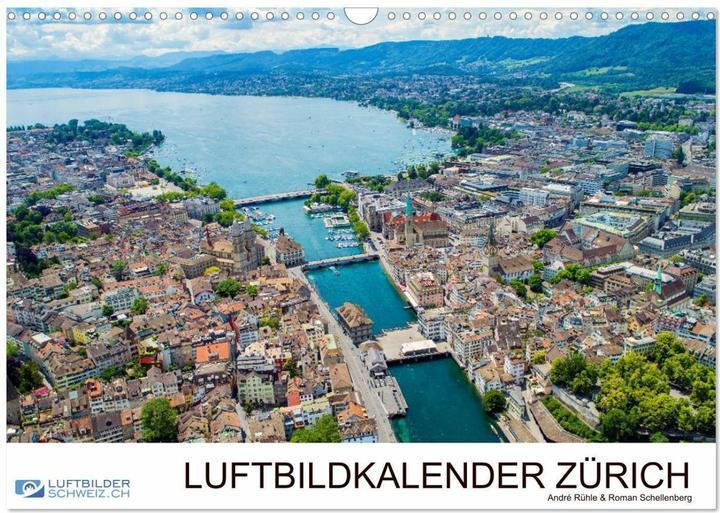 Produktbild Luftbildkalender Zrich (Wandkalender 2025 DIN A3 quer), Monatskalender (A3, Deutsch)