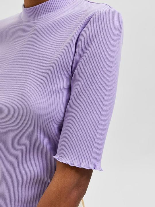 Actual product image Selected Femme Organic cotton ribbed t-shirt (S)