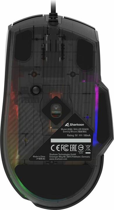 Immagine prodotto Sharkoon SKILLER SGM35 Nero (Cablato)