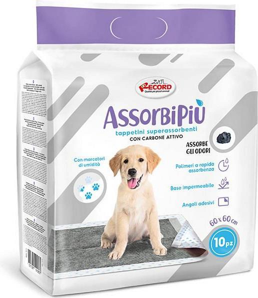 Record Tappetino assorbente con carbone attivo 60x60cm 10pcs. (Cane)