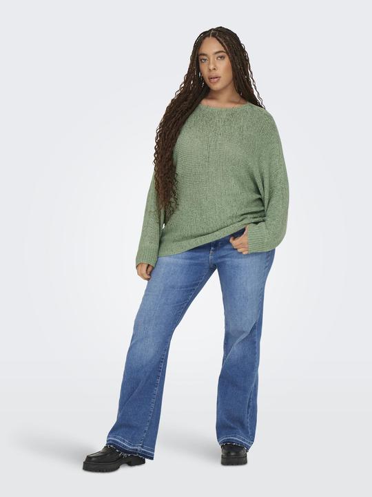 Immagine prodotto Only Maglia Fit Collo rotondo Plus Polsini a costine Pullover lavorato a maglia (M)