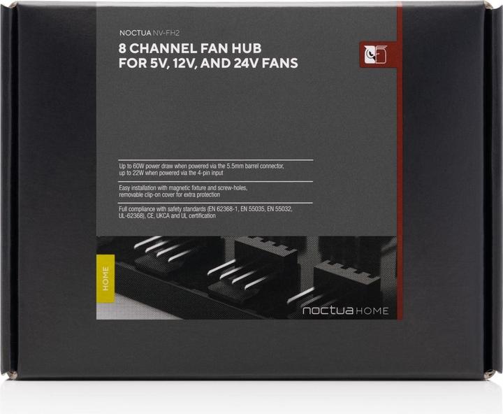 Actual product image Noctua NV-FH2 8-port Fan Hub (black) (8 Fan)