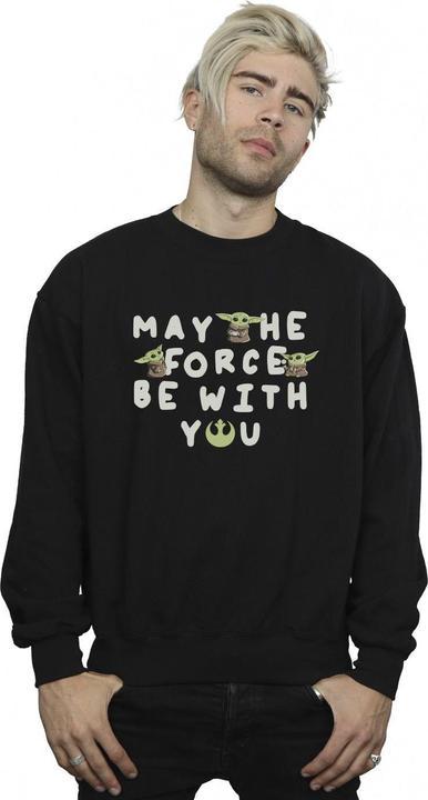 Immagine prodotto Star Wars The Mandalorian Grogu May The Force Be With You Felpa Uomo (XL)