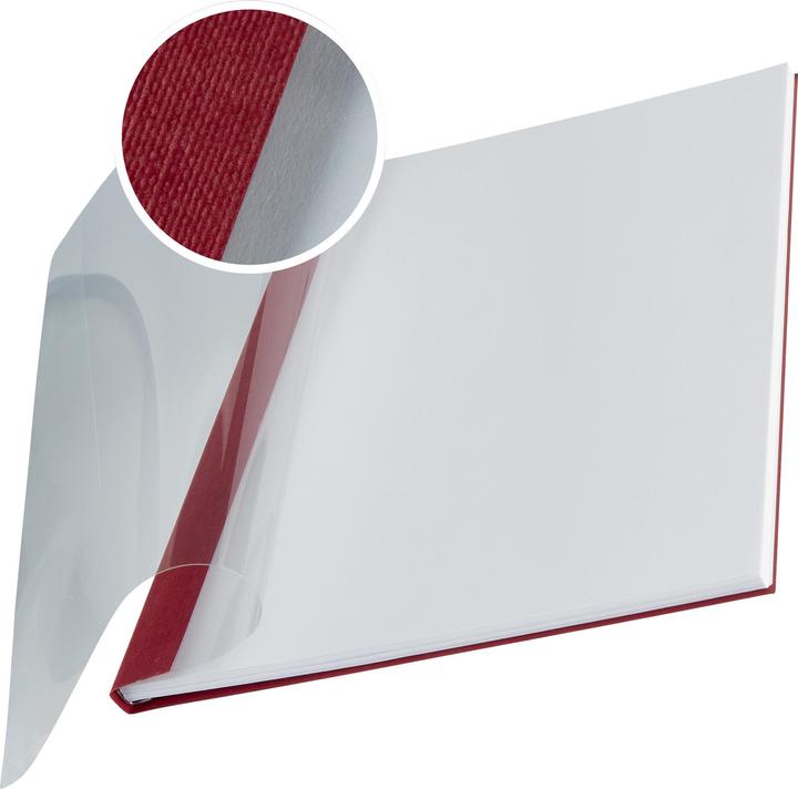 Actual product image Leitz impressBIND folders Soft Cover A4 10 pcs - 7 mm, bordeaux (A4, 10 x)