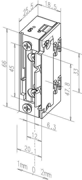 Actual product image effeff Electric strike 118.13 ProFix 2 (Indoor)