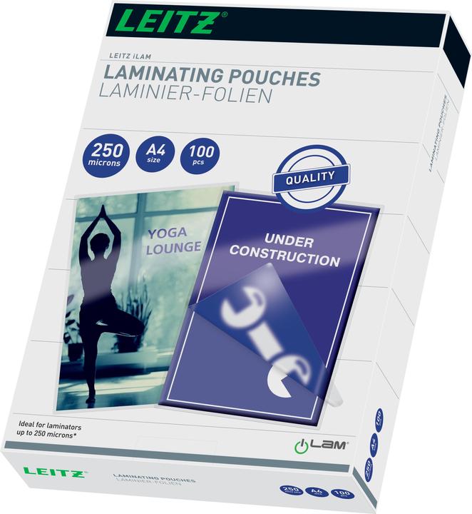 Leitz Sacchetto di laminazione in foglio di alluminio (A4, 100 Pezzo/i, 250 µm)