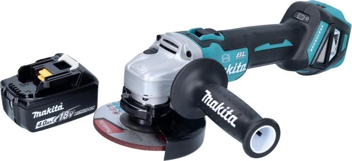 Actual product image Makita DGA 513 M1 Battery angle grinder 18 V 125 mm Brushless + 1x battery 4.0 Ah - without charger (125 mm)