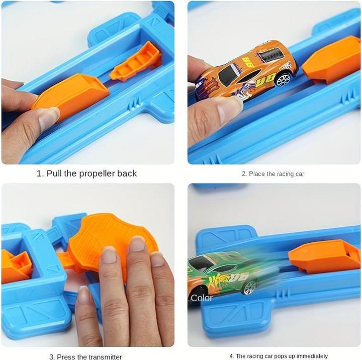 Actual product image Activity Board 360° rotating race track rollercoaster set, children's high-speed car racing, car track sets