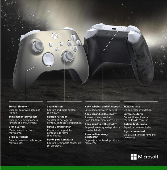 Produktbild Microsoft Xbox Wireless Controller - Lunar Shift (Special Edition) (Xbox Series S, Xbox One S, PC, Xbox One X, Xbox Series X)