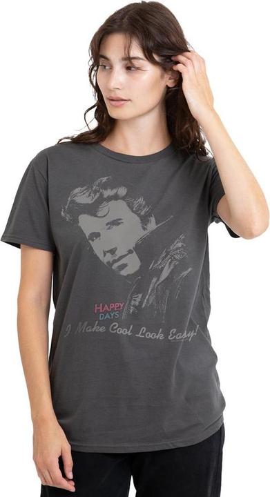 Actual product image Happy Days Unisex Adult Cool The Fonz T-Shirt (S)