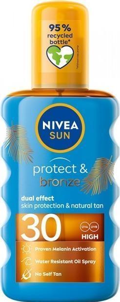 NIVEA Sun Protect & Bronze Tan Oil Spf30 200Ml (Sonnenöl, SPF 30, 200 ml)