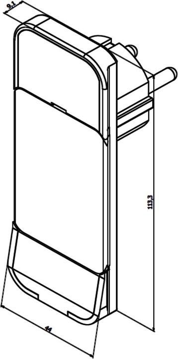 Actual product image Bachmann Aufputz-Steckdose (3 x, CEE 7/3, CEE 7/7, 1.60 m)