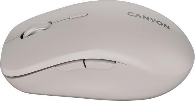 Productafbeelding Canyon Computer mouse mouse MW-12 Dual band Wireless Beige (Bedraad)