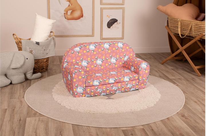 Actual product image Knorrtoys Children's sofa - "Unicorn pink" (Children sofa)