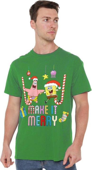 Image du produit Spongebob Squarepants - T-shirt MAKE IT MERRY - Homme (4XL)
