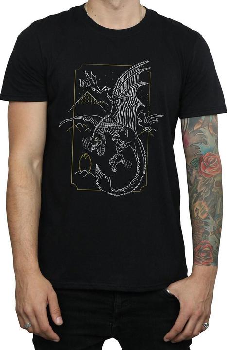 Immagine prodotto Dragon Line Art Maglietta Uomo (XL)