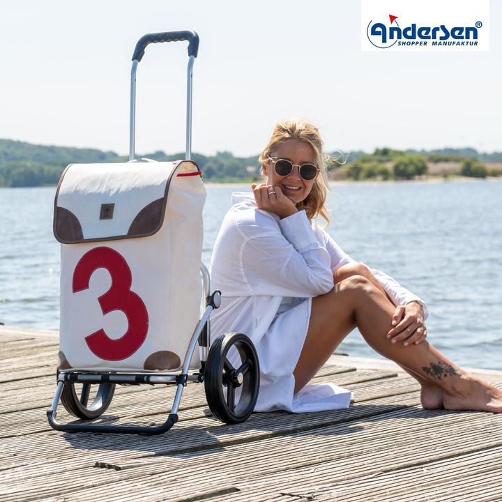 Immagine prodotto Andersen Carrello spesa ROYAL ALU LEE rosso/piccolo a fantasia