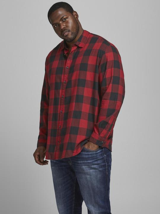 Actual product image Jack & Jones Plus Size Loose Fit Check Shirt Check Shirt (XXL)