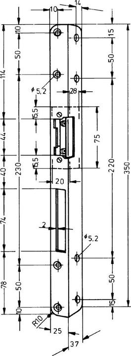 Actual product image effeff Safety strike plates for door openers (Striking plate)