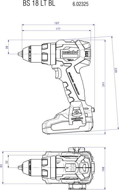 Produktbild Metabo BS 18 LT BL (Akkubetrieb)