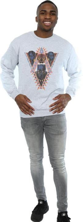 Immagine prodotto Felpa uomo Black Panther Tribal Heads in cotone (S)