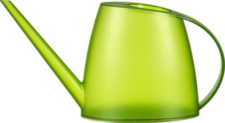 Scheurich Lilly 16, plastic watering can/jug Colour: Clear Lime, 31.06 cm wide, 7.706 cm deep (1.50 l)
