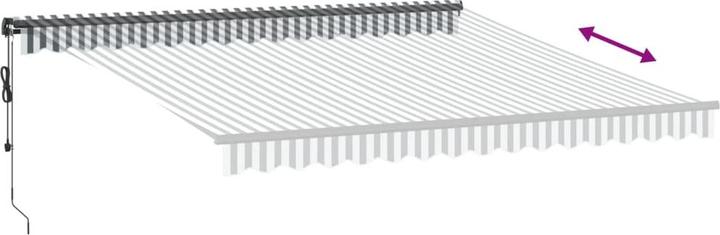 Produktbild VidaXL Markise Gelenkarmmarkise Sonnenmarkise Balkon Automatisch 400x350cm (4 m)