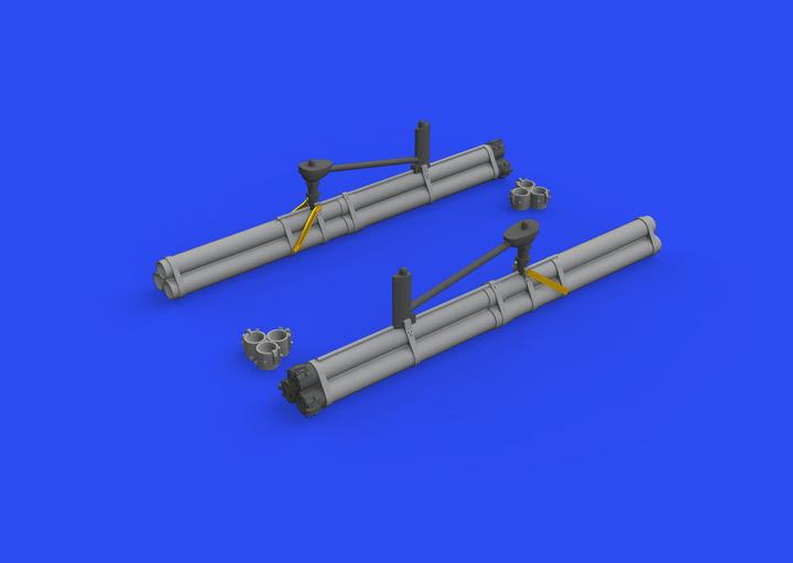 Actual product image Eduard P-51B/C bazooka rocket launcher for ARMA HOBBY
