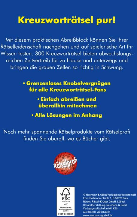 Image du produit Der dicke Kreuzworträtsel-Block Band 28 (Allemand, 2018)