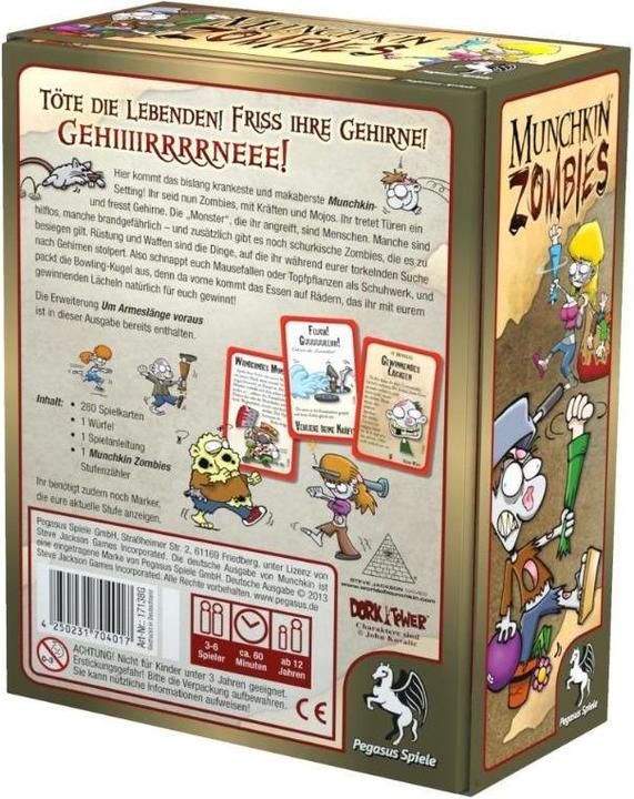 Immagine prodotto Pegasus Munchkin Zombies 1+2 (Tedesco)